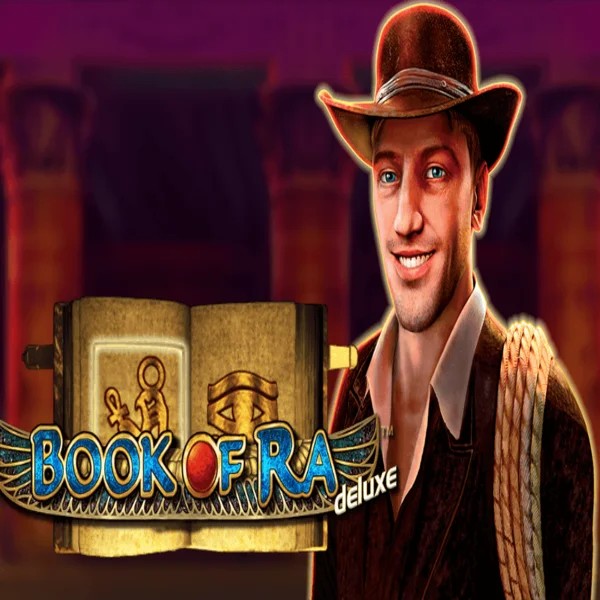 Book of Ra Deluxe game by Novomatic – logo hosted on Lysti Casino
