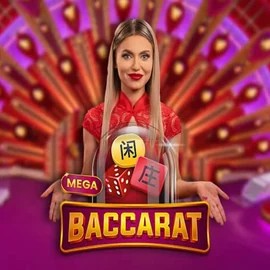 Official Live Casino logo: Mega Baccarat by Pragmatic Play at Lysti Casino