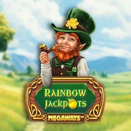 Rainbow Jackpots Megaways by Red Tiger Gaming, showcased at lysticasinos-fi.com – game logo