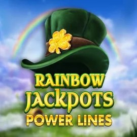 Rainbow Jackpots Power Lines online game logo by Red Tiger Gaming on lysticasinos-fi.com