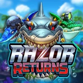 Razor Returns online game logo by Push Gaming on lysticasinos-fi.com
