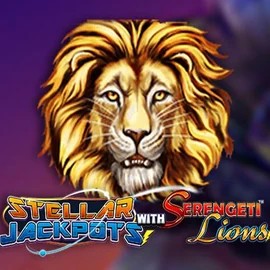 Stellar Jackpots with Serengeti Lions casino game by Lightning Box Game – featured logo at Lysti Casino